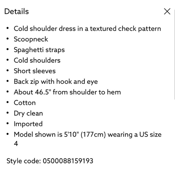 NWT H by Halston Cold Shoulder Dress 10 - Picture 6 of 6